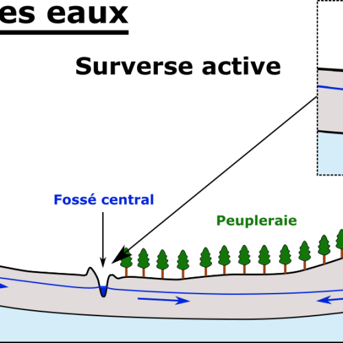 Coupe hydrogéologique de synthèse du fonctionnement hydrogéologique